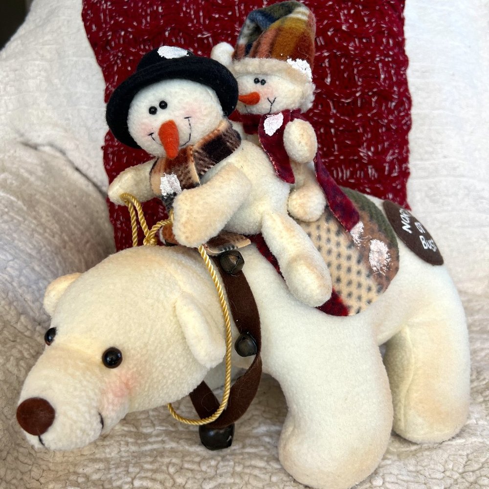 Vintage Christmas polar bear